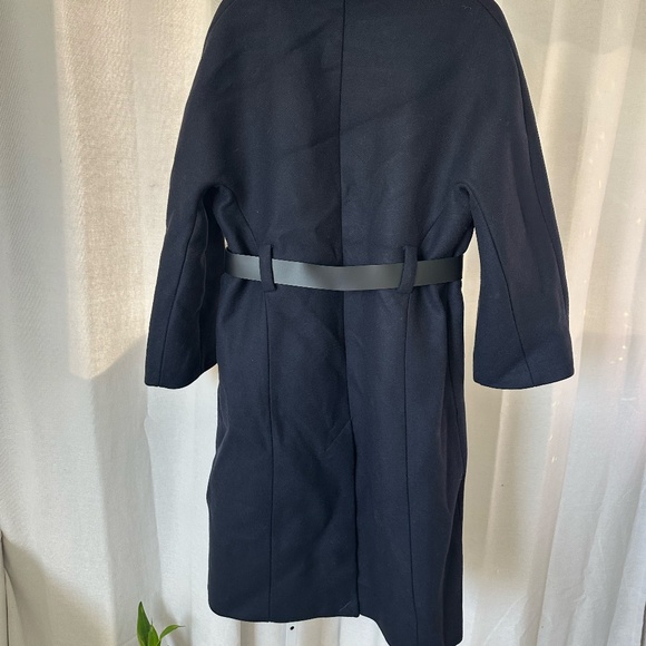 BA&SH haya belted navy wool blend coat FINAL PRICE - Picture 7 of 11